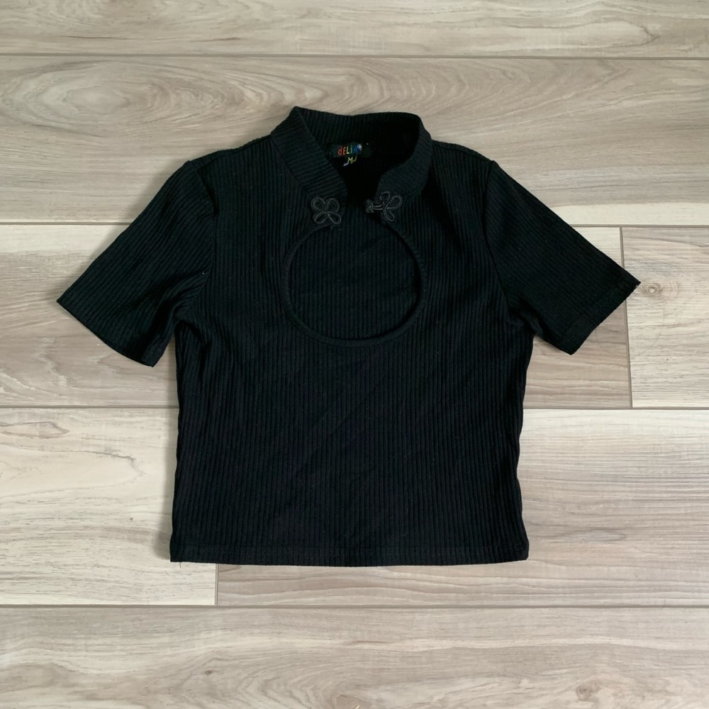 Dolls kill Black crop top